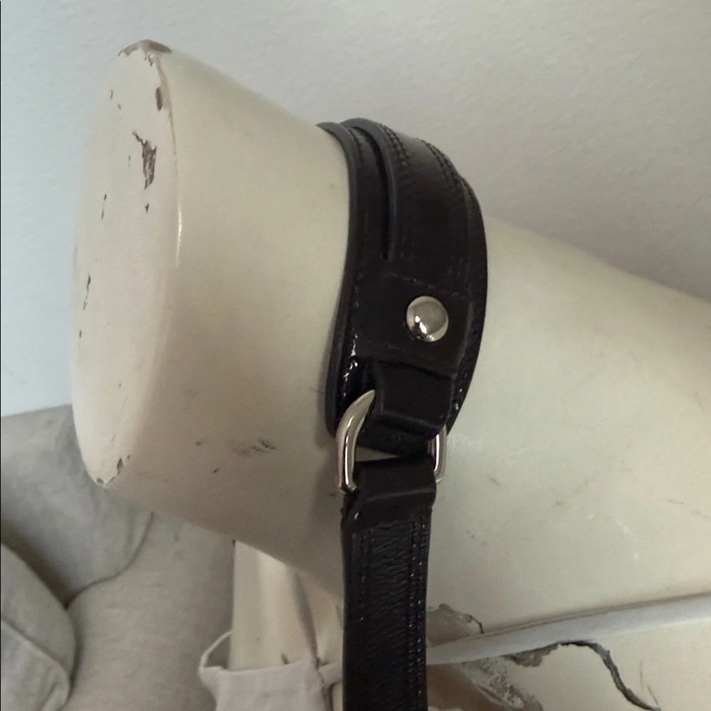 Coach Womens Brown and Tan silk Interior lining some wear visible - Picture 11 of 12